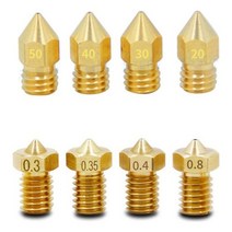 황동노즐M6 MK8 / E3D V5 V6 / 3D프린터노즐 YOIRWEOI + 894945274EA, MK8 1.75mm 0.2