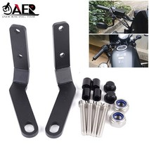오토바이 핸들 honda rebel 500 300 cmx300 cmx500 2019 2020 2021 리어 뷰 사이드 미러 스포트라이트 브래킷, 1개
