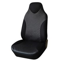 자동차 차량 시트 방석 autoyouth pu 가죽 앞 커버 높은 버킷 커버 opel 레인저 xlt 2001 308 cc 인테리어 프리시트 승용차 SUV 트럭 밴, 블랙-1PCS, 중국