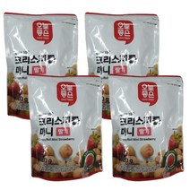 국내산19곡 크리스피롤 미니 딸기 120g x 4개 한입크기 사무실탕비실간식 회의실과자, 1개