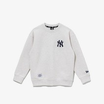 뉴에라키즈 MLB 뉴욕 양키스 베이직 로고 맨투맨 오트밀(13947087)