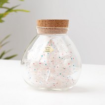 항아리 코르크 유리 차호 800ml 다기 찻잎 보관 꿀통