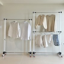 동진 국산 이동식 행거 1단 2단 행거