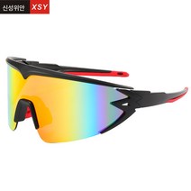 크로스보더 선글라스 남녀 아웃도어 라이딩 스포츠 안경 8307 바이크 고글 빅테라스, 잿빛 테두리 조각, 하나