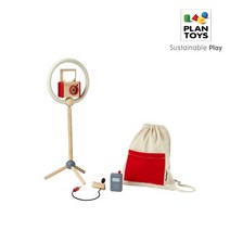 플랜토이즈 원목장난감 역할놀이 브이로거 촬영 세트 3706, 단품없음