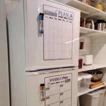 판다몽 컬러파레트 냉장고 메모보드 주간 식단계획표 A4 라이트핑크 + 투두리스트 메모패드 + 마커 블랙 세트