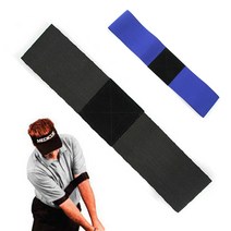 골프 스윙 자세교정기 교정 밴드 암밴드 팔고정, 골프 자세교정밴드, 블랙