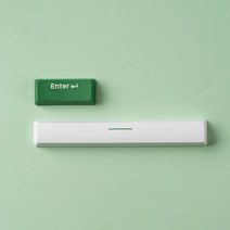 키보드 무선 기계식 사무용 개발자 무접점 매직 펜타그래프 무소음 타자기 인체공학 블루투스 레트로 접이식 체리 유무선 매직 Esc Enter 스페이스 바 화살표 PBT 키 캡 용, OEM 프로필, 녹색 2 키