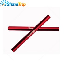 텐트 폴 지지대 폴대 타프 슬라이드 캠핑 비상 알루미늄 13cm 직경 8.5mm 천막 로드 수리 튜브 도구 4 피스, [01] 4pcs Red
