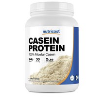 뉴트리코스트 카제인/카세인 프로틴 파우더 907g Nutricost Casein Protein Powder Non-GMO (미국배송), 1개
