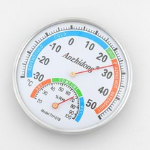 아날로그 정밀 원형 온도계 습도계 실내 온도습도계, 1개