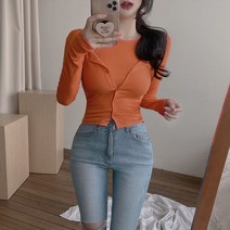 릴리티 / 오렌지톡톡 크롭 나시탑 가디건 세트/슬림핏 골지 홀터넥 나시 아우터 긴팔 set 컬러4종