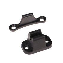 캠핑카 카라반 rv 용품 부품 1set caravan 도어 리테이너 stopper resile 나일론 리미터 캠핑 for push catch holder camper, 검은 색