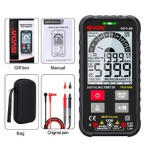 분석 측정 측량 GVDA 차세대 600V 디지털 멀티 미터 Ture RMS AC DC NCV 스마트 멀티 미터 테스터 옴 커패, 04 GD118B black