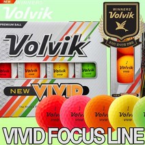 [볼빅정품]2022년 NEW VIVID FOCUS LINE[포커스라인] 비비드 골프볼[3pcs][1더즌 12알], 비비드 포커스라인[12알] [그린]