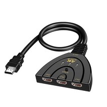 nas 가정용 구축 시놀로지 씨게이트외장하드 서버 1테라외장하드 외장하드4tb 나스 ankndo 3 in 1 out hdmi 호환 스위처 4k 비디오 모니터 케이블 스위치 허브, 검은색