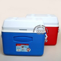 러버메이드 아이스박스 51.5L/ 낚시용 아이스박스 / 캠핑용 아이스박스, 재고(진열)상품-레드
