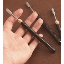 DLM 가죽공예 엣지코트 약칠기 기리메도구 기리메롤러 엣지코트도구 핸드메이드, 1개