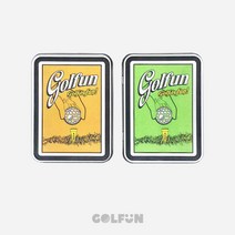 [GOLFUN] 골펀 레트로 틴케이스 분실방지 골프 티 케이스 파우치, 1. 옐로우, 1개