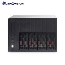 NAS 구축 nas2022 새로운 8 HDD 핫 스왑 NAS IPFS 서버 섀시 최대 지원 M-ATX(9.6 "* 9.6") 및, usb3.0 및 400w psu