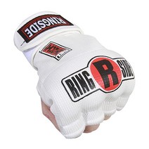 Ringside 퀵 랩 젤 쇼크 MMA 복싱 핸드 라지XL 그레이, White