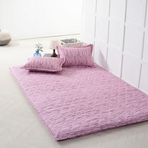 ll0II요솜세트 삼단 요패드 바닥에까는이불 손님용 바닥요매트 두꺼운 누빔 접이식 3단 싱글패드［lI］, 그레이