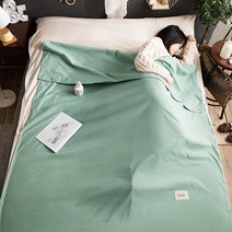 더러운 호텔 침낭 휴대용 여행 기차 침목 유물 초경량 외출 더블 침대 싱글 사계절 유니버설, 80x215cm, Sm Qiqing jz 워싱 코튼 침낭