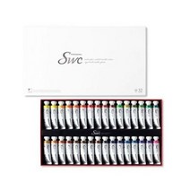 신한 SWC 수채화물감 32색 15ml Tubes, 없음