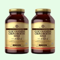 솔가 글루코사민 콘드로이틴 식이유황 MSM 비타민C 프로테오글리칸 180정, 2개