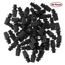 50pcs 007 플라스틱 케이블 스트레인 릴리프 코드 커넥터 스레드 그립 전선 글 랜드 M10 조명 액세서리, Black