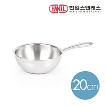 한일스텐레스 올파이브 통오중 스텐 궁중팬, 20cm, 1개