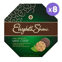 Elizabeth Shaw 엘리자베스 쇼 다크 초콜릿 민트 크리스피 Dark Chocolate Mint Crisp 175g 8팩, 8개
