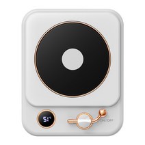 캠핑히터 화장실 가정용 미니 히터 3단계 설정 온도 유지 전기 머그잔 히터 우유 차 온열 자동 꺼짐 가열, 02 White_04 AU plug