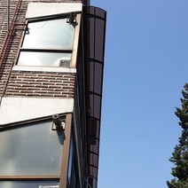 550X3900 창문 현관 캐노피 테라스 DIY 렉산 옥상지붕 테라스 차광막 브라켓 자재 간편설치, 브라운, 블랙, 실버