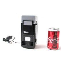 사무실 USB 개인 미니 음료수 냉온장고 자동차 소형, 블랙