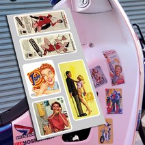 sticport 레트로미니모음1 베스파스티커 슈퍼커브스티커, 레트로미니3