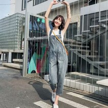 HAPST_ 가을점프수트 여성멜빵바지 멜빵데님 부츠컷바지 데일리팬츠 신상청바지