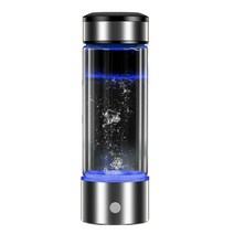 수소생성기 430ML 휴대용 수소 발생기 워터 필터 이오 나이저 순수 H2 풍부한 알칼리성 병 전기 분해 음료, [02] Black