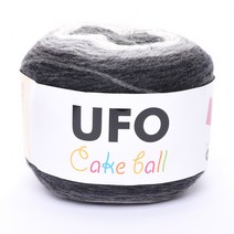 삼남뜨개실 UFO 케이크 볼 200g 15컬러 목도리실 털실 겨울실, UFO 200g 15 딥 그레이 케이크, 1개