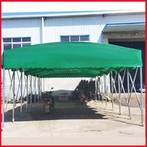 주차캐노피 이동식 주차장 바퀴달린 주차그늘막 캐노피천막 텐트 테라스 행사용 포장마차 바람막이 쉘터, 길이 3m   너비 3m높이 2.5m