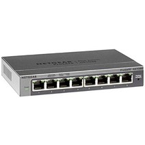 NETGEAR 5포트 기가비트 이더넷 언매니지드 스위치 GS105NA 인터넷허브 스위치허브, 8 포트