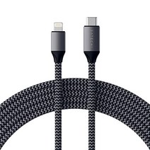 사테치 USB-C to 라이트닝 충전 케이블(6피트) - Apple MFi 인증 미국 멀티포트-622598