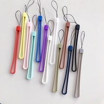 핸드폰 스트랩 손목스트랩 핑거 핸즈 실리콘 스트랩 폰줄 낙하방지, 무지(그레이)