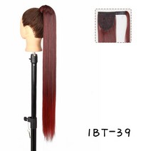 포니테일 AZQUEEN-스트레이트 합성 헤어 피스 포니 테일 85cm 슈퍼 롱 랩 어라운드 클립 헤어 익스텐션 포니 테일 데일리웨어, 02 85CM, 53 D-118