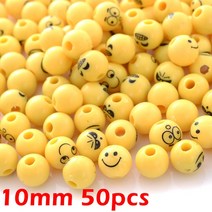 만화 웃는 얼굴 아크릴 비즈 쥬얼리 만들기위한 여러 가지 빛깔의 스페이서 4-16mm Diy 팔찌 액세서리 10-100 개, [25] 25