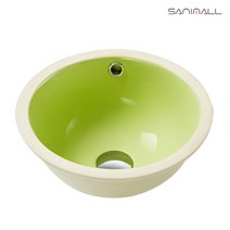 [일신새니몰]세면도기 매립형세면기 551G 그린, 단품