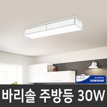 바리솔 패브릭 주방등 30W 삼성칩LED 국내제작, 1, 주광색 6500K