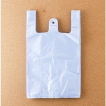 비닐봉투 1호 200P ( 검정/연청색/흰색) (20x33x9cm) 다용도봉투 비니루 가정용 업소용 포장 비닐봉지 쓰레기 손잡이봉투, 5851) 연청색 200P (20x33cm)