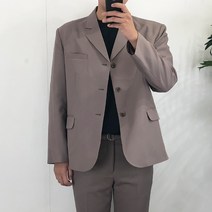 베로핏 남자 3버튼 블레이져 자켓 마이 정장 오버핏