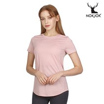 녹족 요가복 필라테스복 웬디 반팔티 피치핑크